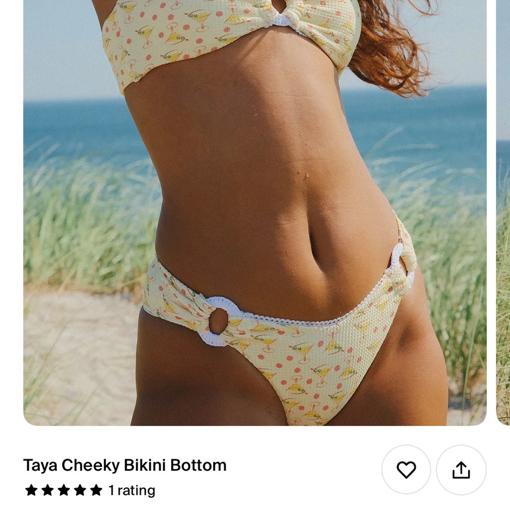 Dippin' Daisy's Yellow Floral Bikini Bottoms